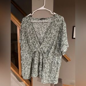 BloomChic Green Floral Dress